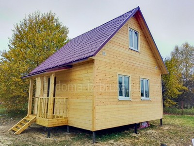 Фото 1. Каркасный дом «Гектор» 6х6 м в Шаховском районе Московской области.