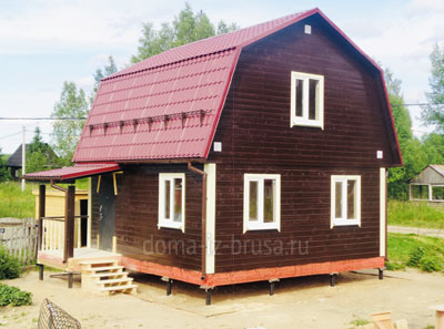 Фото 1. Дом «Пётр» 6х6 м (+ крыльцо 1,5х2 м) в Выборгском районе Ленинградской области.
