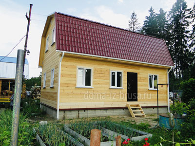 Фото 1. Каркасный дом «Маркел» 6х9 м, построенный на средства материнского капитала в Ногинском районе Московской области.