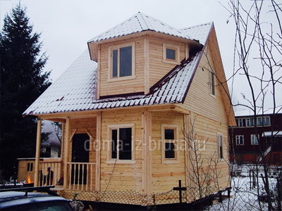 Фото 2. Дом из бруса «Захар» 6х7,5 м в Ленинградской области.