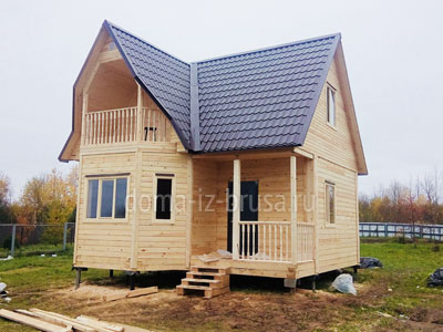 Дом из бруса «Лев» 7х7 м в Ярославской области