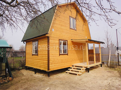 Фото 1. Дом «Валерий» 4х6 м из профилированного бруса в Калуге.